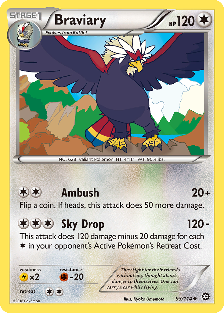 Braviary (93/114) [XY: Steam Siege] | GnG Games