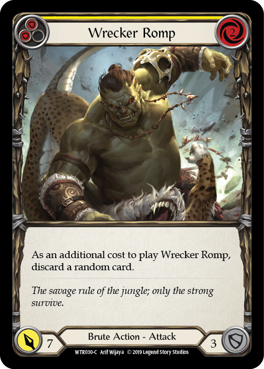 Wrecker Romp (Yellow) [WTR030-C] Alpha Print Rainbow Foil | GnG Games