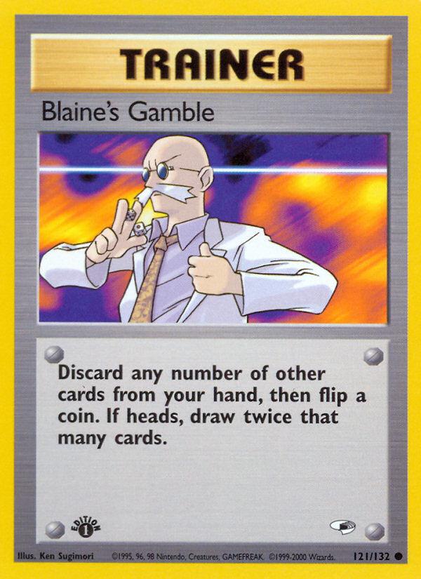 Blaine's Gamble (121/132) [Gym Heroes 1st Edition] | GnG Games