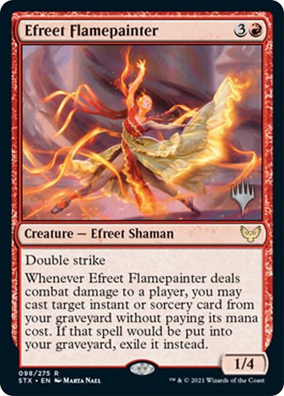 Efreet Flamepainter (Promo Pack) [Strixhaven: School of Mages Promos] | GnG Games