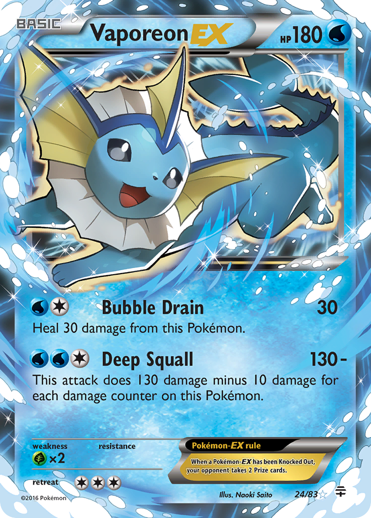 Vaporeon EX (24/83) [XY: Generations] | GnG Games