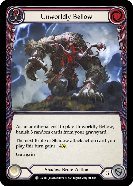 Unworldly Bellow (Red) [LEV015] (Monarch Levia Blitz Deck) | GnG Games