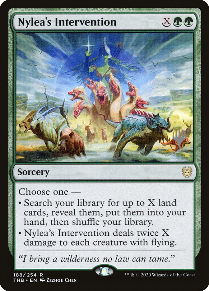 Nylea's Intervention (Promo Pack) [Theros Beyond Death Promos] | GnG Games