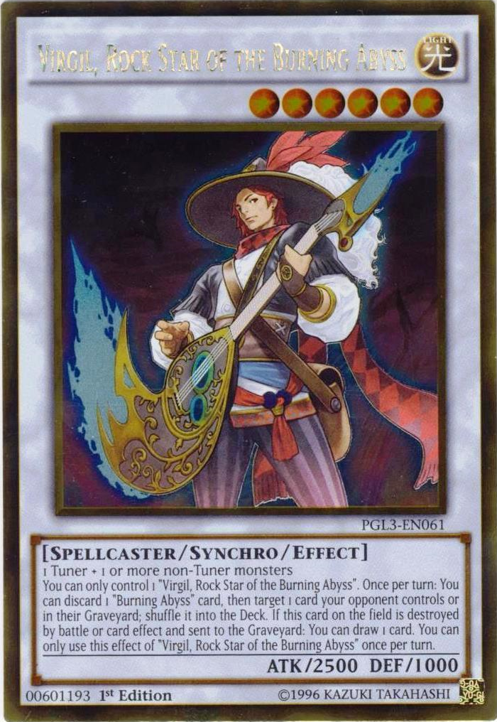 Virgil, Rock Star of the Burning Abyss [PGL3-EN061] Gold Rare | GnG Games