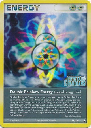 Double Rainbow Energy (88/100) (Stamped) [EX: Crystal Guardians] | GnG Games