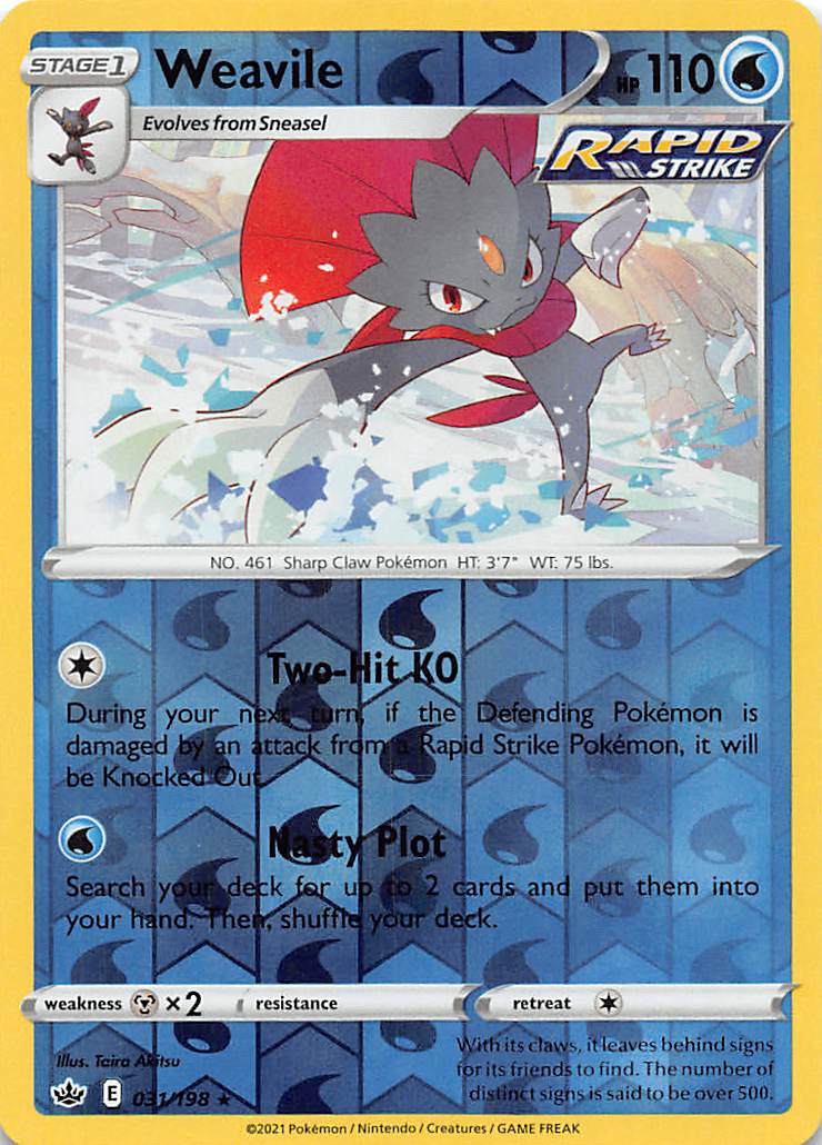 Weavile (031/198) [Sword & Shield: Chilling Reign] | GnG Games