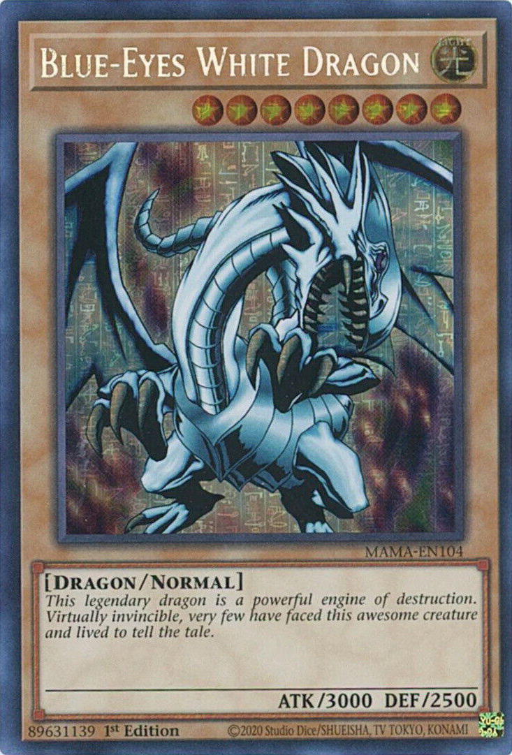 Blue-Eyes White Dragon [MAMA-EN104] Ultra Pharaoh's Rare | GnG Games