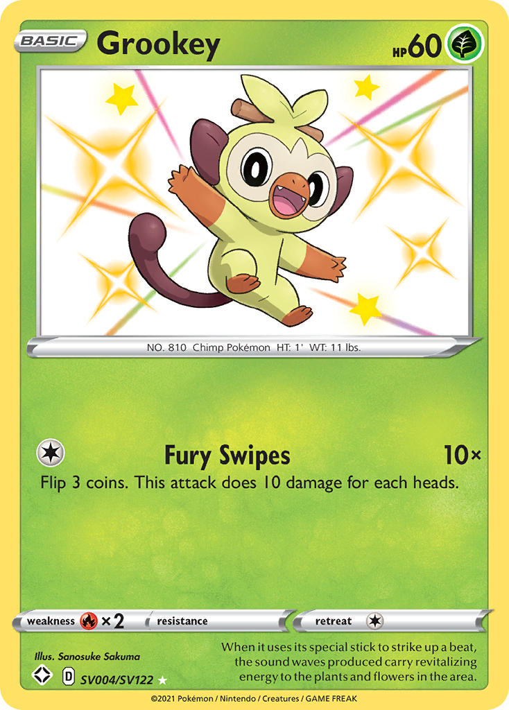 Grookey (SV004/SV122) [Sword & Shield: Shining Fates] | GnG Games