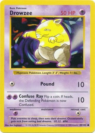 Drowzee (49/102) [Base Set Shadowless Unlimited] | GnG Games