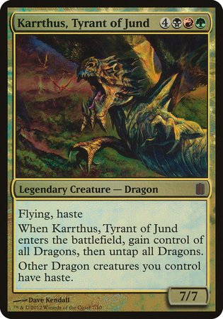 Karrthus, Tyrant of Jund (Commander's Arsenal) [Commander's Arsenal Oversized] | GnG Games
