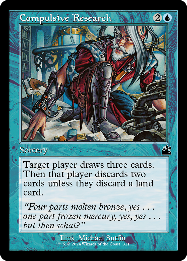 Compulsive Research (Retro Frame) [Ravnica Remastered] | GnG Games