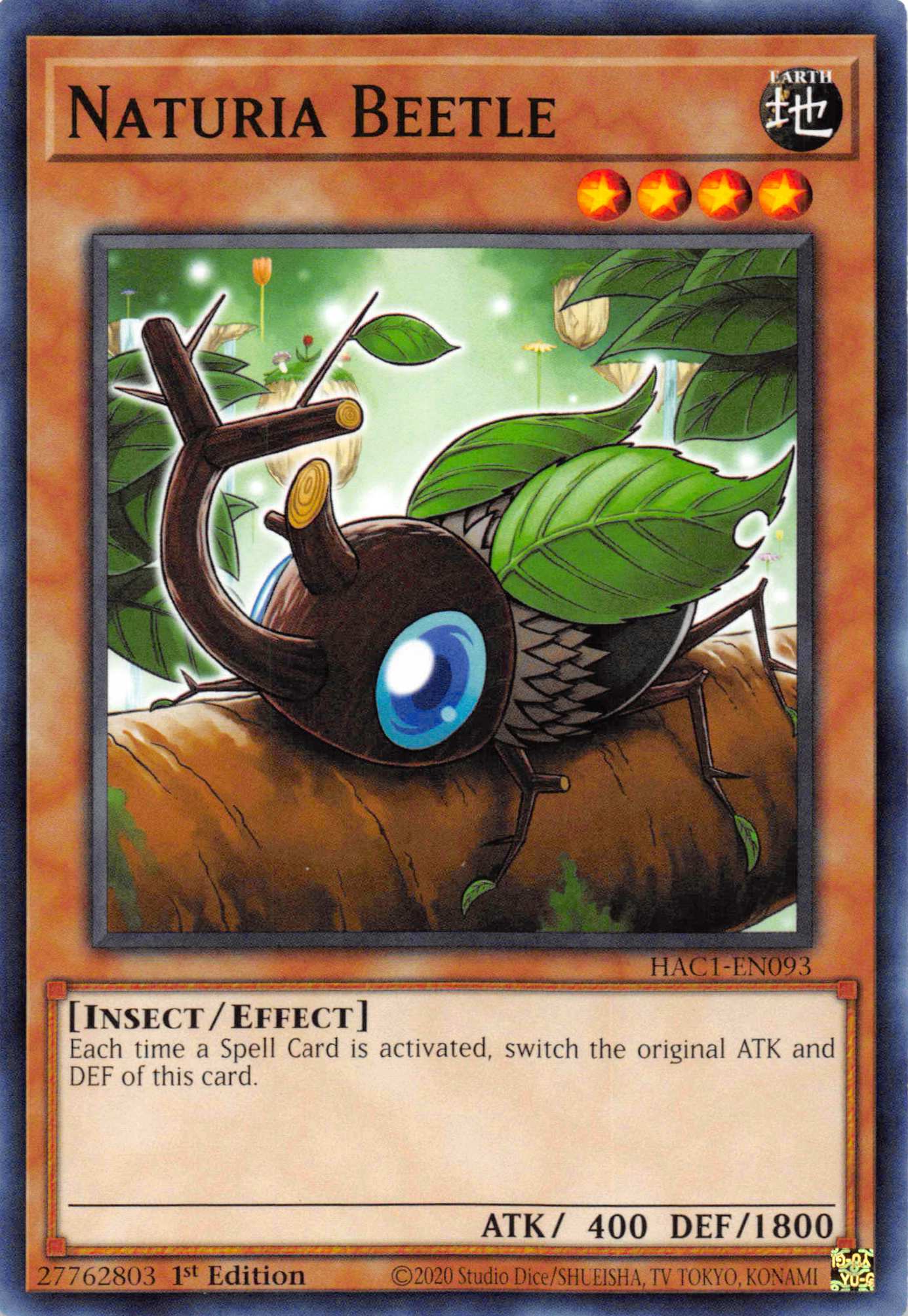 Naturia Beetle [HAC1-EN093] Common | GnG Games