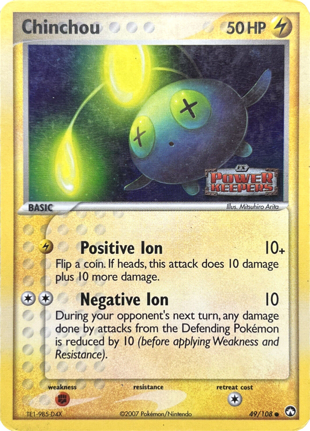 Chinchou (49/108) (Stamped) [EX: Power Keepers] | GnG Games