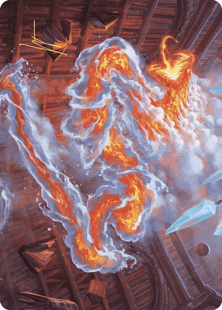 Scalding Viper Art Card (Gold-Stamped Signature) [Wilds of Eldraine Art Series] | GnG Games
