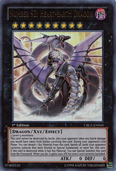 Number 92: Heart-eartH Dragon [CBLZ-EN045] Ultra Rare | GnG Games