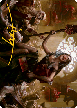 Gisa, Glorious Resurrector Art Card (Gold-Stamped Signature) [Innistrad: Midnight Hunt Art Series] | GnG Games