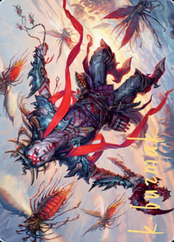 Scion of the Swarm Art Card (Gold-Stamped Signature) [Zendikar Rising Art Series] | GnG Games