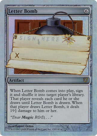 Letter Bomb (Alternate Foil) [Unhinged] | GnG Games