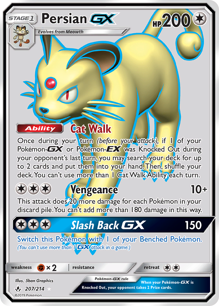 Persian GX (207/214) [Sun & Moon: Unbroken Bonds] | GnG Games