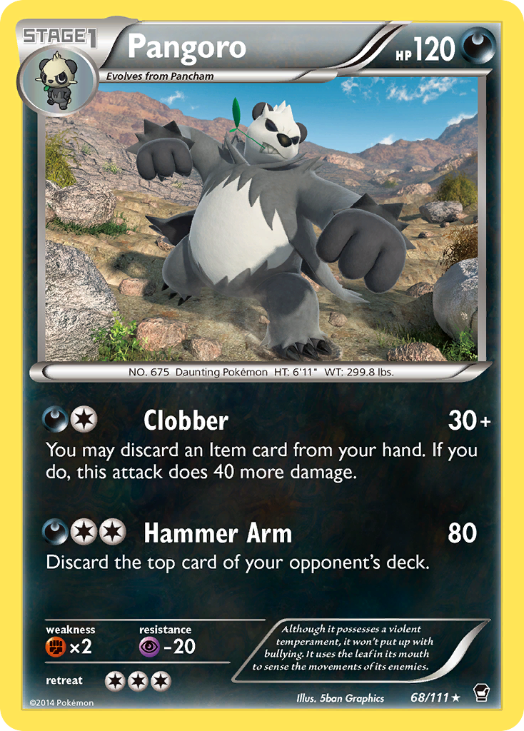 Pangoro (68/111) [XY: Furious Fists] | GnG Games