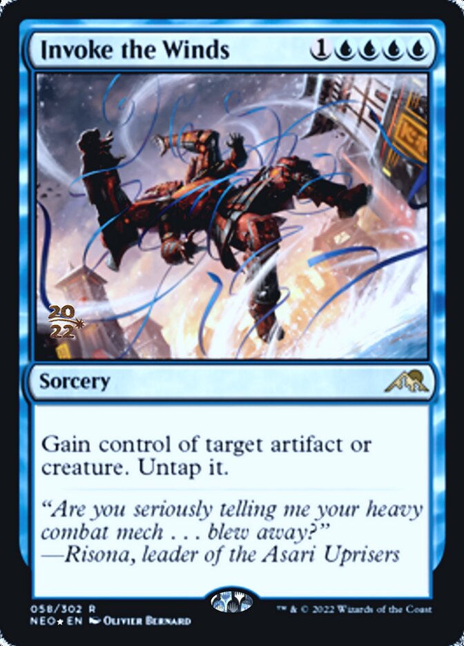 Invoke the Winds [Kamigawa: Neon Dynasty Prerelease Promos] | GnG Games