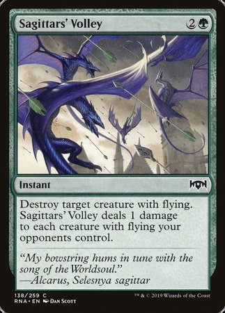 Sagittars' Volley [Ravnica Allegiance] | GnG Games