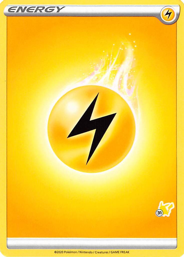 Lightning Energy (Pikachu Stamp #31) [Battle Academy 2022] | GnG Games