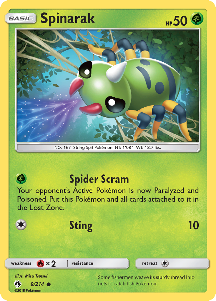 Spinarak (9/214) [Sun & Moon: Lost Thunder] | GnG Games