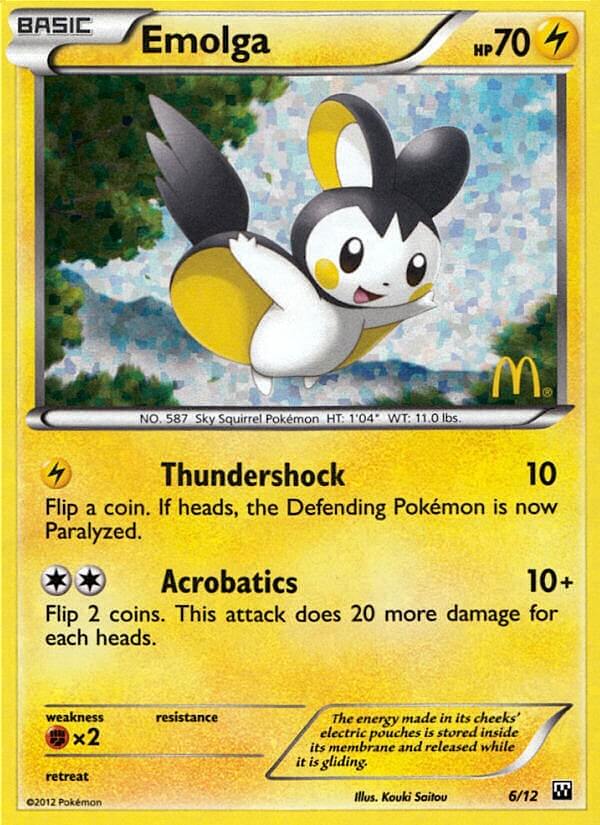 Emolga (6/12) [McDonald's Promos: 2012 Collection] | GnG Games