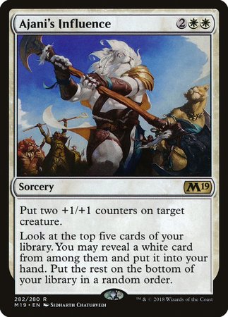 Ajani's Influence [Core Set 2019] | GnG Games