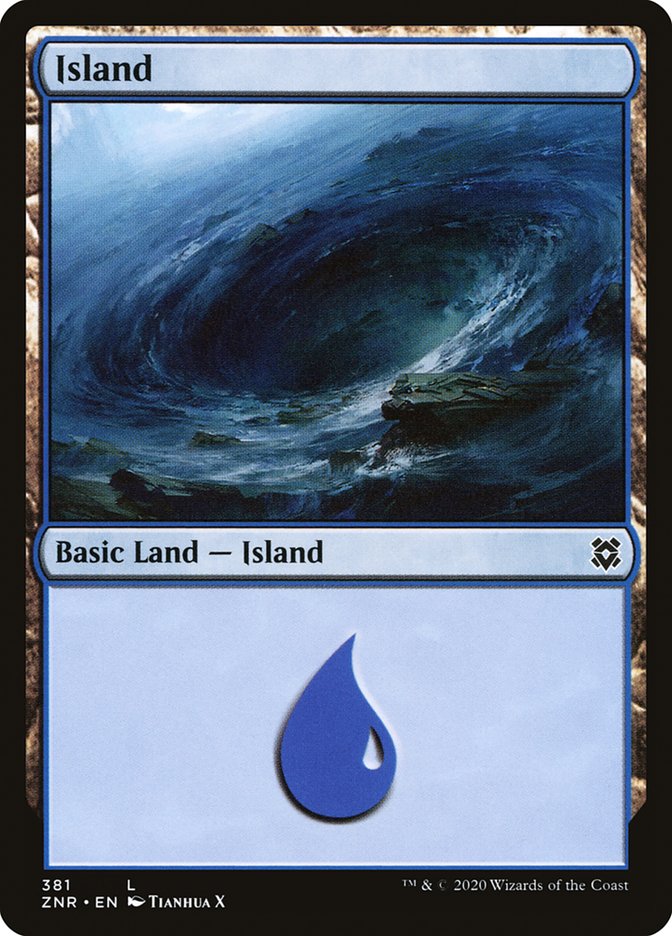 Island (381) [Zendikar Rising] | GnG Games