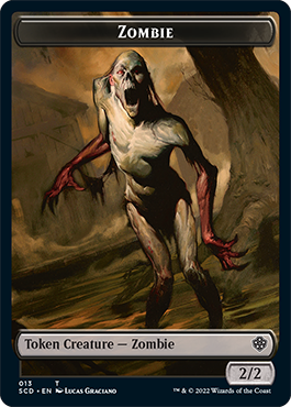 Zombie // Zombie Army Double-Sided Token [Starter Commander Decks] | GnG Games