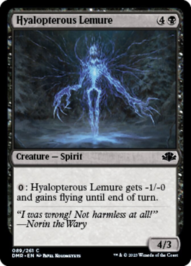 Hyalopterous Lemure [Dominaria Remastered] | GnG Games