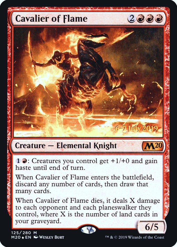 Cavalier of Flame  [Core Set 2020 Prerelease Promos] | GnG Games