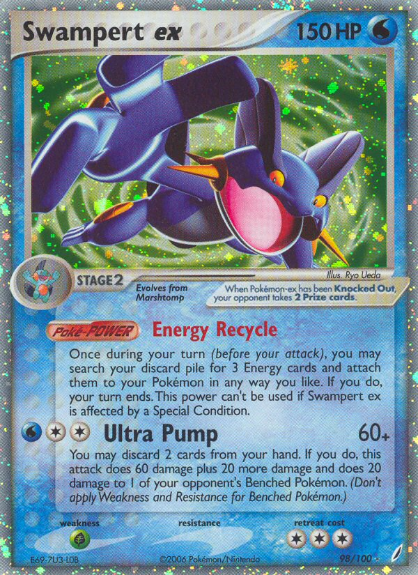 Swampert ex (98/100) [EX: Crystal Guardians] | GnG Games