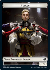 Human (001) // Vampire (016) Double-sided Token [Innistrad: Crimson Vow Tokens] | GnG Games