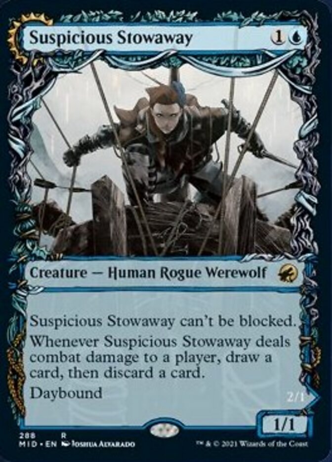 Suspicious Stowaway // Seafaring Werewolf (Showcase Equinox) [Innistrad: Midnight Hunt] | GnG Games