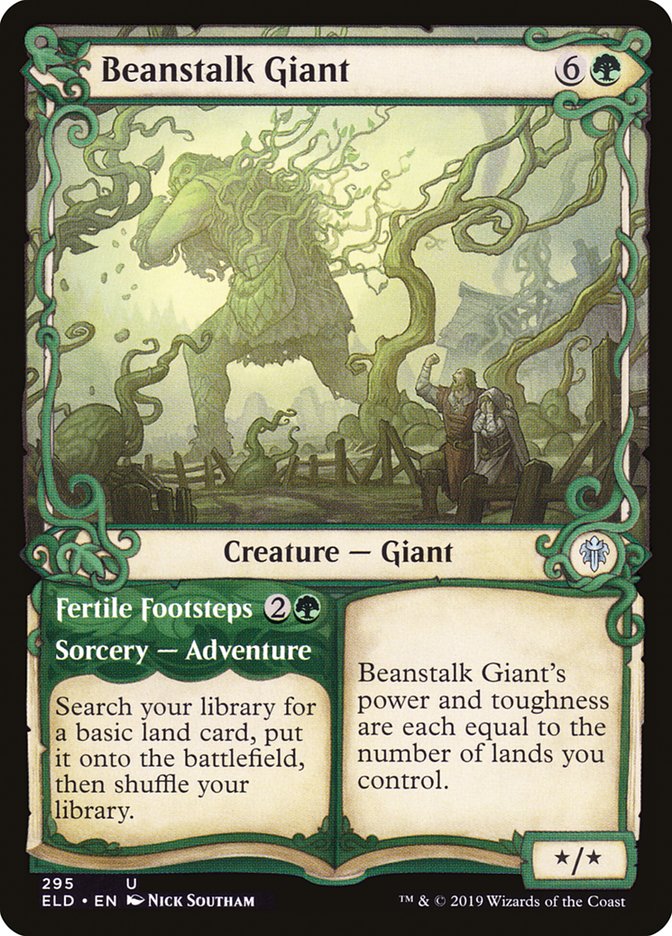 Beanstalk Giant // Fertile Footsteps (Showcase) [Throne of Eldraine] | GnG Games