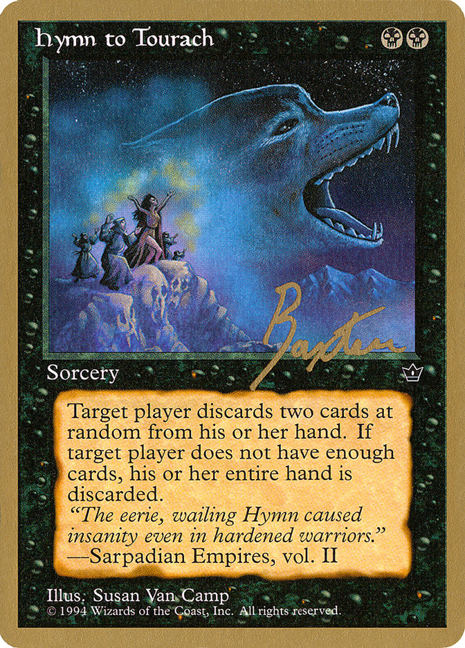 Hymn to Tourach (Wolf) (George Baxter) [Pro Tour Collector Set] | GnG Games