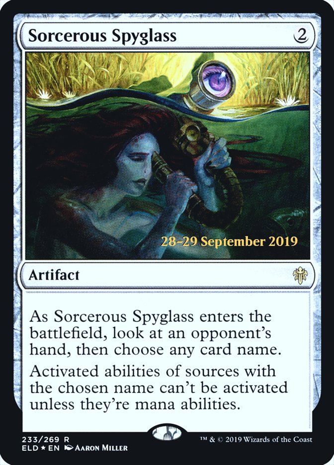 Sorcerous Spyglass  [Throne of Eldraine Prerelease Promos] | GnG Games