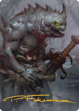 Gray Slaad Art Card (Gold-Stamped Signature) [Commander Legends: Battle for Baldur's Gate Art Series] | GnG Games