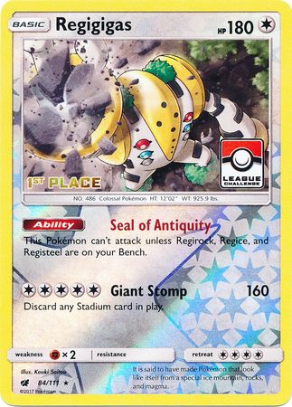 Regigigas (84/111) (League Promo 1st Place) [Sun & Moon: Crimson Invasion] | GnG Games