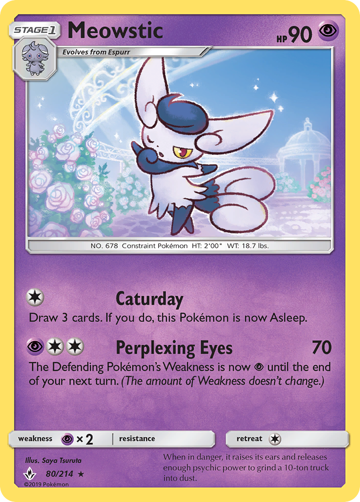 Meowstic (80/214) [Sun & Moon: Unbroken Bonds] | GnG Games