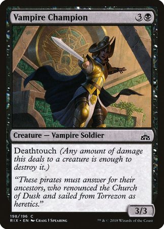 Vampire Champion [Rivals of Ixalan] | GnG Games