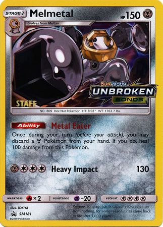 Melmetal (SM181) (Staff Prerelease Promo) [Sun & Moon: Black Star Promos] | GnG Games