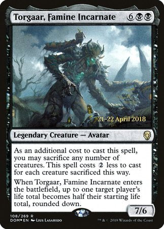 Torgaar, Famine Incarnate [Dominaria Promos] | GnG Games