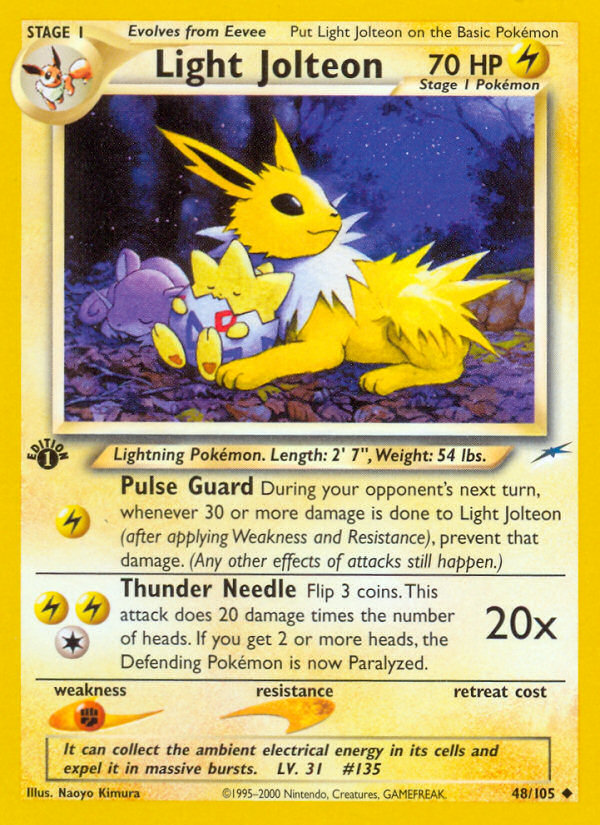 Light Jolteon (48/105) [Neo Destiny 1st Edition] | GnG Games