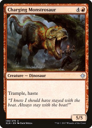 Charging Monstrosaur [Ixalan] | GnG Games