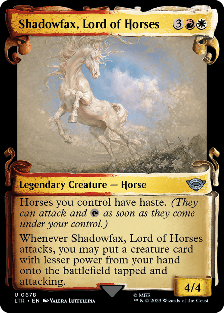 Shadowfax, Lord of Horses [The Lord of the Rings: Tales of Middle-Earth Showcase Scrolls] | GnG Games