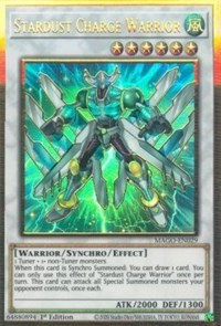 Stardust Charge Warrior [MAGO-EN029] Gold Rare | GnG Games